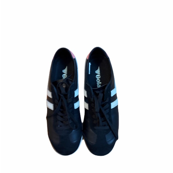 Gola Bullet Sneaker Women's Black/Matcha/Coral Leather/Suede Size 8.5 - Picture 10 of 10